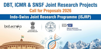 Apply for the Indo-Swiss Joint Research Call for Proposal 2026. Focus on One Health. Funding up to ₹2.5 Cr / CHF 400k.