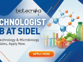 Technologist job at Sidel. Food Technology & Microbiology Candidates, Apply Now. Job Opportunity in Pune, India.