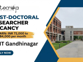 Post Doctoral Researcher at IIT Gandhinagar. Computational Biology Candidates, Apply Now. Earn INR 72,000 to 84,000 per month.