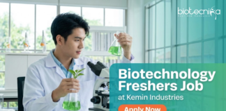 Biotechnology Freshers Job at Kemin Industries. Apply Now for Trainee- R&D Role. Job Opportunity in Chennai.