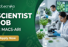Scientist Job at MACS-ARI. Life Sciences, Bioenergy & Microbiology experts, Apply Now and Earn a Salary upto Rs 2,08,700/-.