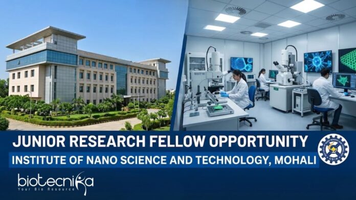 Junior Research Fellow at INST, Mohali. Biotechnology & Life Sciences Candidates, Apply Now. Earn Rs. 37,000 per month.