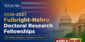 Fulbright-Nehru Doctoral Research Fellowships. Bioengineering Candidates, Apply Now for PhD Fellowship in the U.S. for Indian scholars.