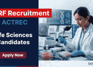 ACTREC Recruitment for Life Sciences Candidates | Junior Research Fellow Vacancy ACTREC Recruitment Invites Applications for Junior Research Fellow. Excellent Opportunity for Life Sciences Research in Cancer Therapy.