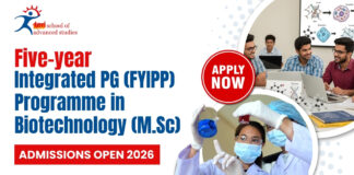 TERI SAS PG Program | Five-year Integrated PG Programme (FYIPP) in Biotechnology (M.Sc.) | Apply Online TERI SAS PG Program Biotechnology integrated MSc life science career