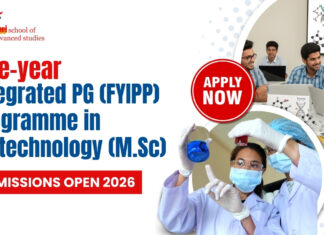 TERI SAS PG Program Biotechnology integrated MSc life science career