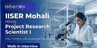 Research Scientist Jobs at IISER Mohali Recruitment | Walk-in Interview 2026 | Attend Now research scientist jobs IISER Mohali recruitment life science research walk in interview