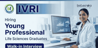 Young Professional Jobs at IVRI Recruitment | Walk-in Interview 2026 | Attend Now young professional jobs ivri recruitment life science jobs walk in interview