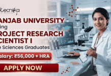 Panjab University Project Research Scientist I Recruitment | Life Science Jobs Apply Now scientist jobs panjab university recruitment life science jobs research project