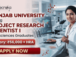 Panjab University Project Research Scientist I Recruitment | Life Science Jobs Apply Now scientist jobs panjab university recruitment life science jobs research project