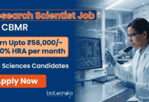 Life Sciences Research Scientists Jobs at CBMR | Earn Upto ₹56,000/- +HRA PM | Apply Now CBMR Recruitment for Project Research Scientist Jobs. Apply for Life Sciences Research Role under ICMR funded project.