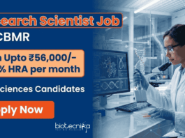 Life Sciences Research Scientists Jobs at CBMR | Earn ₹56,000/- + HRA PM | Apply Now CBMR Recruitment for Project Research Scientist Jobs. Apply for Life Sciences Research Role under ICMR funded project.