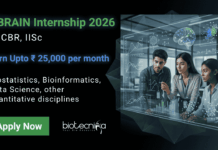 Apply for IISc CBRAIN Internship 2026. Bioinformatics Internship at IISc careers With Stipend, Real Research Exposure & Hands-On Training.