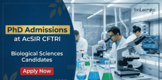 Apply for AcSIR CFTRI Recruitment 2026 PhD Admission and start your Biological Sciences Career at CSIR-CFTRI Mysuru.