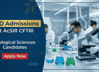 PhD Admissions Open for Biological Sciences at CFTRI 2026 under AcSIR | Apply Now Apply for AcSIR CFTRI Recruitment 2026 PhD Admission and start your Biological Sciences Career at CSIR-CFTRI Mysuru.