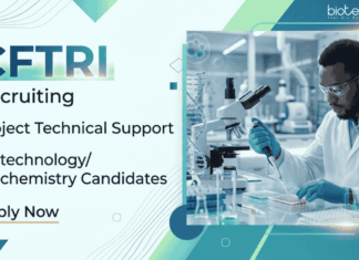 Research Job Vacancy Under CFTRI Recruitment | Apply Now for Project Technical Support Role Explore Biotechnology Jobs with ₹28,000 salary in CSIR project at Mysuru. Apply for Research Jobs under CFTRI Recruitment.
