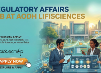 Regulatory Affairs Job at Aodh Lifesciences | Biotechnology & Life Sciences Candidates, Apply Now Regulatory Affairs Job at Aodh Lifesciences. Biotechnology & Life Sciences Candidates, Apply Now For this Job Opportunity in Hyderabad.