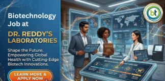 Biotechnology Job at Dr. Reddy’s Laboratories | Biotechnology Candidates, Apply Now Biotechnology Job at Dr. Reddy’s Laboratories. Biotechnology & Microbiology Candidates, Apply Now. Job in Visakhapatnam.