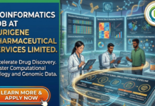 Bioinformatics Job at Aurigene Pharmaceutical | Apply Now Bioinformatics Job at Aurigene Pharmaceutical. Bioinformatics Candidates, Apply Now. Job Opportunity in Bengaluru, India.