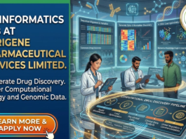 Bioinformatics Job at Aurigene Pharmaceutical | Apply Now Bioinformatics Job at Aurigene Pharmaceutical. Bioinformatics Candidates, Apply Now. Job Opportunity in Bengaluru, India.