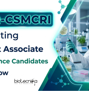 Life Sciences Research Jobs at CSIR- CSMCRI | Apply Now for Project Associate Jobs Apply for Project Associate Jobs at CSIR CSMCRI. Explore Research Jobs and Build a Strong Career in Life Sciences. Last date April 3, 2026.