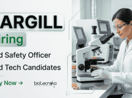 Apply for Cargill Careers 2026 Food Tech Jobs. Explore Food Safety Officer Jobs in Food Quality and Regulatory domain.