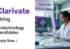 Biotechnology Job Openings at Clarivate | Apply Now for Data Analyst Role Data Analyst Jobs in Healthcare Research. Explore Biotechnology Jobs in Analytics, Big data, and Industry roles. Apply for Clarivate Career