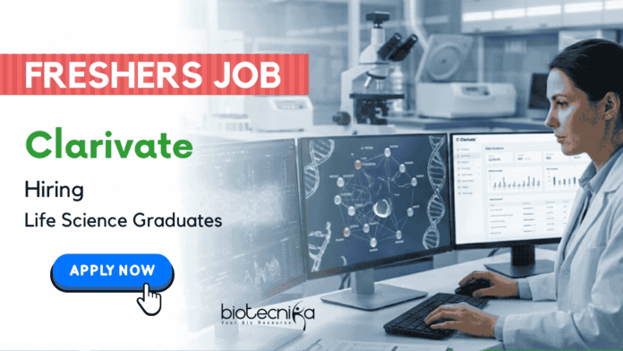 Clarivate (2) Life Science Jobs for Freshers at Clarivate: Apply for Associate STEM Content Analyst role and Start Your Clarivate Career.