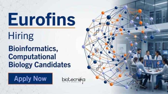 Eurofins (1) Bioinformatics Jobs in Bengaluru. Explore Computational Biology Jobs with NGS, genomics, and sequencing expertise. Apply for Eurofins Career.