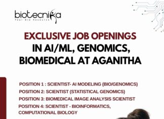 Exclusive Job Openings in AI/ML, Genomics, Biomedical at Aganitha – Apply Online Now Scientist Job at Aganitha