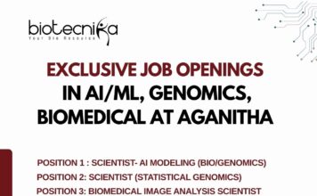 Exclusive Job Openings in AI/ML, Genomics, Biomedical at Aganitha – Apply Online Now Scientist Job at Aganitha