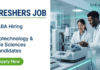 Biotechnology Jobs for Freshers at FABA | Apply Now for Program Associate Role Gain Hands-On Experience Biotechnology Jobs for Freshers at FABA. Apply Now for Life Sciences Jobs & Kickstart your Biotechnology Career in Innovation.