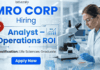 Freshers Life Science Jobs | Analyst Job at MRO CORP
