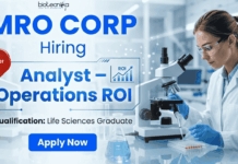 Freshers Life Science Jobs at MRO CORP | Analyst Job | Life Science Candidates Apply Now Freshers Life Science Jobs | Analyst Job at MRO CORP