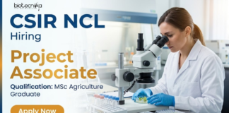 Project Associate Jobs at CSIR NCL Recruitment in Agriculture Sciences Research
