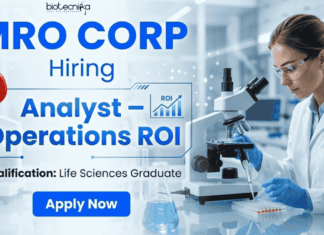Freshers Life Science Jobs at MRO CORP | Analyst Job | Life Science Candidates Apply Now Freshers Life Science Jobs | Analyst Job at MRO CORP
