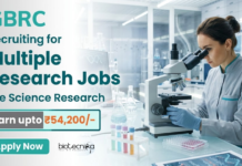 Life Science Research Jobs Recruitment at GBRC | Multiple Research opportunities | Earn upto ₹54,200/- | Apply Now Life Science Research jobs at GBRC Recruitment with multiple research opportunities