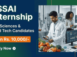 Apply for FSSAI Internship 2026, a Government Internship in Life Sciences with Stipend, Certification, and Real Experience.