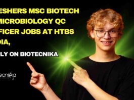 Biotech & Microbiology QC Officer Jobs at HTBS India, Apply On Biotecnika
