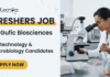Walk-in for Freshers Microbiology, Biotechnology, and QA QC Jobs at Gufic Biosciences. Apprentice Opportunity for BSc graduates in Indore.