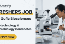 Freshers Biotechnology and Microbiology Jobs at Gufic Biosciences | Attend the Walk-In Interview Walk-in for Freshers Microbiology, Biotechnology, and QA QC Jobs at Gufic Biosciences. Apprentice Opportunity for BSc graduates in Indore.
