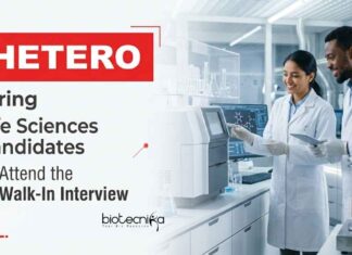 Freshers Life Sciences Jobs at Hetero | Attend the Walk-In Interview Hetero Career Walk-In Drive 2026 offering QA QC Jobs for Life Sciences Candidates in Hyderabad Pharma Industry. Apply Now