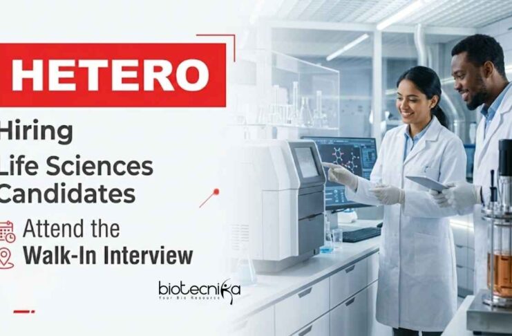 Freshers Life Sciences Jobs at Hetero | Attend the Walk-In Interview Hetero Career Walk-In Drive 2026 offering QA QC Jobs for Life Sciences Candidates in Hyderabad Pharma Industry. Apply Now