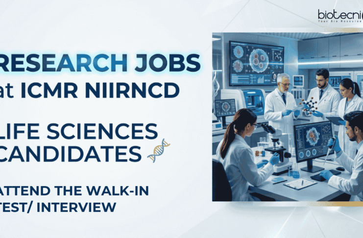 Research Jobs at ICMR NIIRNCD | Work on Dengue Viruses Project | Attend the Walk-In Test/ Interview ICMR Recruitment Offers Research Jobs for Life Science Graduates. Attend Walk-In Interview and Build your Career in Life Sciences Today.