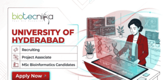 Project Associate jobs University of Hyderabad UOH recruitment Bioinformatics jobs
