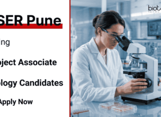 Project Associate Jobs at IISER Pune | Apply Now for Research in Biology IISER Pune Recruitment 2026 for Project Associate Jobs. Apply Now for Biology Jobs with ₹57,000 Salary at a Top Research Institute in India.