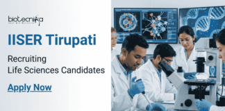 IISER Tirupati Recruitment for Life Science Graduates | Attend the Walk-In Interview for Research Job IISER Tirupati Recruitment for Junior Research Fellow / Project Associate. Apply for Research jobs & start a Career in Life Sciences Research.