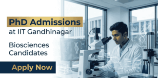 Apply for PhD Admissions at IIT Gandhinagar. Advance your Biosciences Career with world-class research, fellowships, and faculty mentorship.