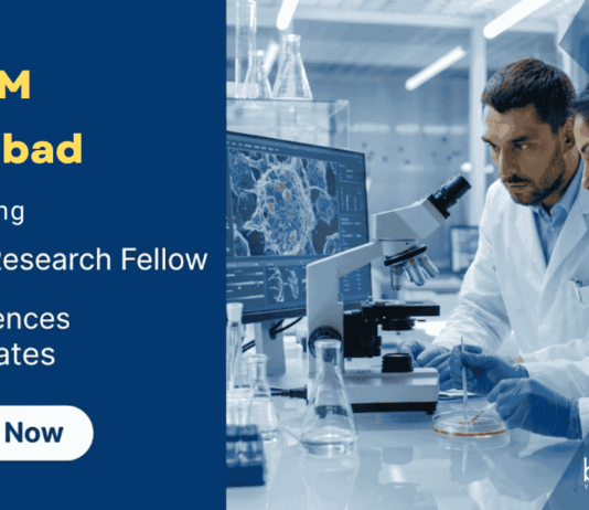 Junior Research Fellow Vacancy at IIT ISM Dhanbad | MSc Life Sciences Candidates Apply Now Apply for Junior Research Fellow under IIT ISM Recruitment 2026. Build Your Career in Life Sciences with ₹37,000 Fellowship. Apply Now.