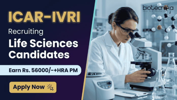 IVRI ICAR IVRI Recruitment 2026 announced Research Scientist Jobs under ICMR One Health Mission. Apply for Career in Life Sciences.